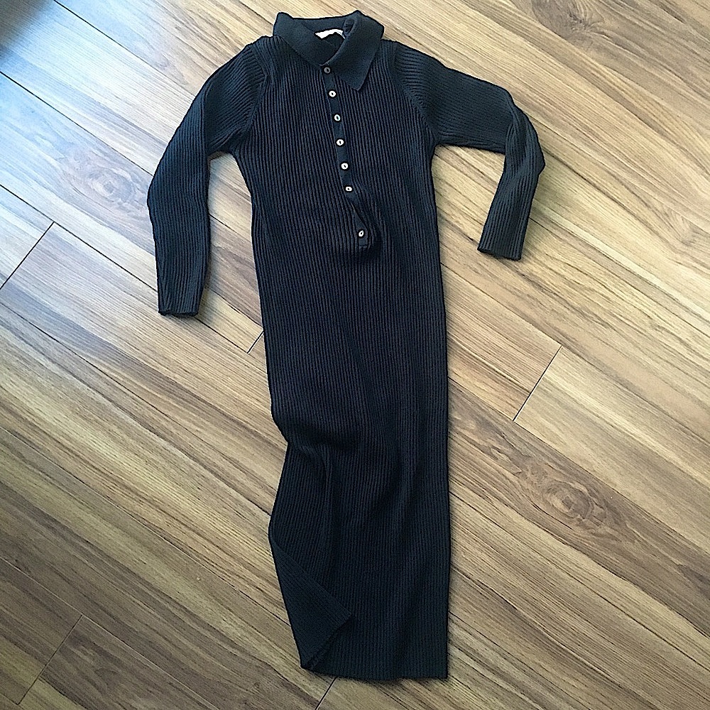 ZARA Knitted Knee Length Dress Size S